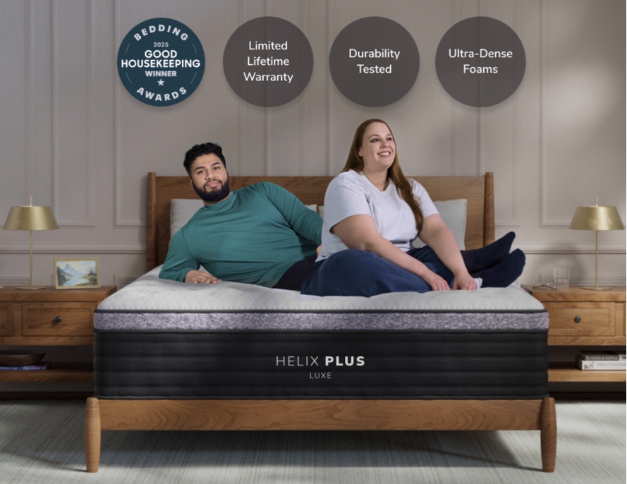 Helix Luxe Plus Hybrid w/GlacioTex w/Coolforce Mattress